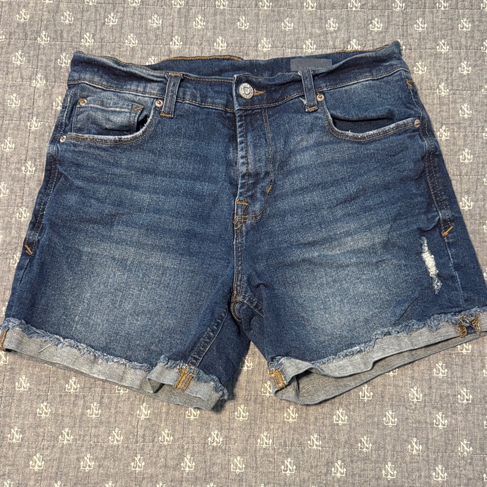Kensie Dark Blue Jean Shorts